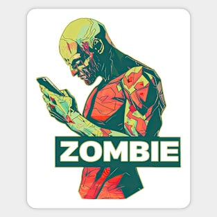 Phone zombie Magnet